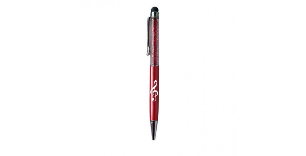 Stylus Pen G-Clef Red/Crystal